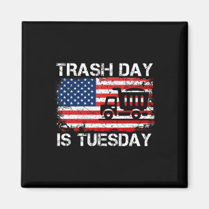 Aimant Jour De La Trash Mardi Amusant Président Américain