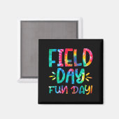 Aimant Jour de l'école Fun Tie Dye Field Day 2022 Teache (Recto/Verso)