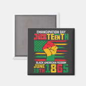Aimant Jour de l'émancipation de Juneteenth Liberté des N (Recto/Verso)