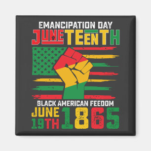 Aimant Jour de l'émancipation de Juneteenth Liberté des N