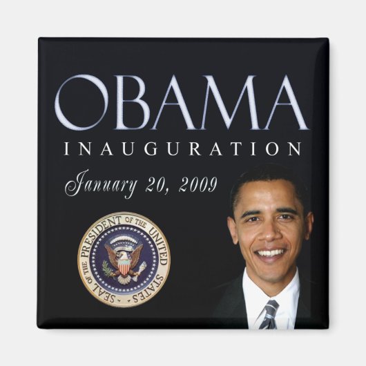 Aimant Jour de l'investiture d'Obama (Devant)