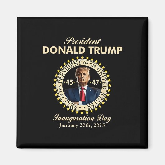 Aimant Jour de l'investiture du président Donald Trump 20 (Devant)