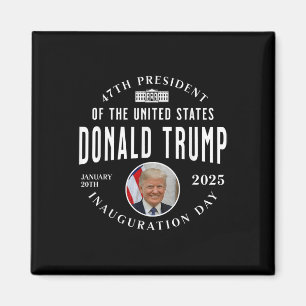 Aimant Jour de l'investiture du président Trump 2025 Mémo