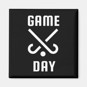 Aimant Jour de match de hockey sur gazon Maman et Papa es