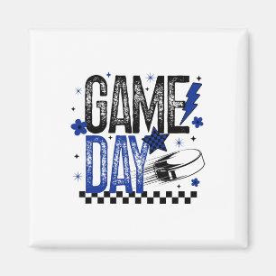 Aimant Jour de match de hockey sur glace Maman de hockey 