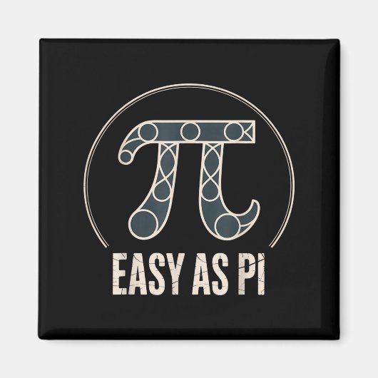 Aimant Jour de Pi 14 mars Math Nerd Tarte Nourriture Cade (Devant)