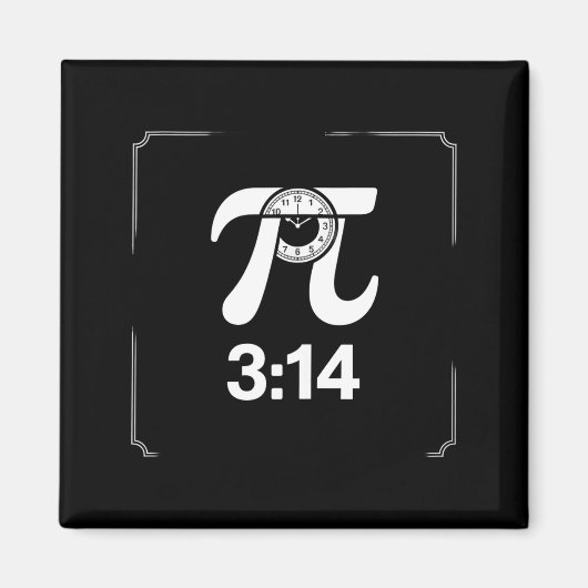 Aimant Jour de Pi 14 mars Math Nerd Tarte Nourriture Cade (Devant)