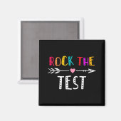 Aimant Jour de test de l'enseignant de test Jour de test (Recto/Verso)