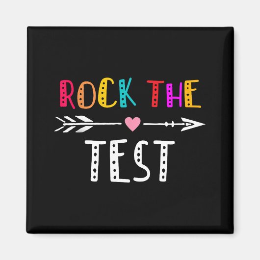 Aimant Jour de test de l'enseignant de test Jour de test (Devant)