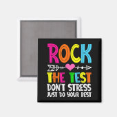 Aimant Jour de test de l'enseignant de test Jour de test (Recto/Verso)
