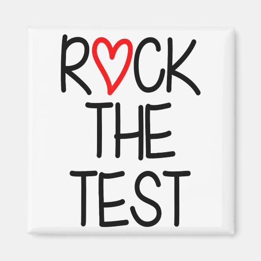 Aimant Jour de test de l'enseignant de test Jour de test (Devant)