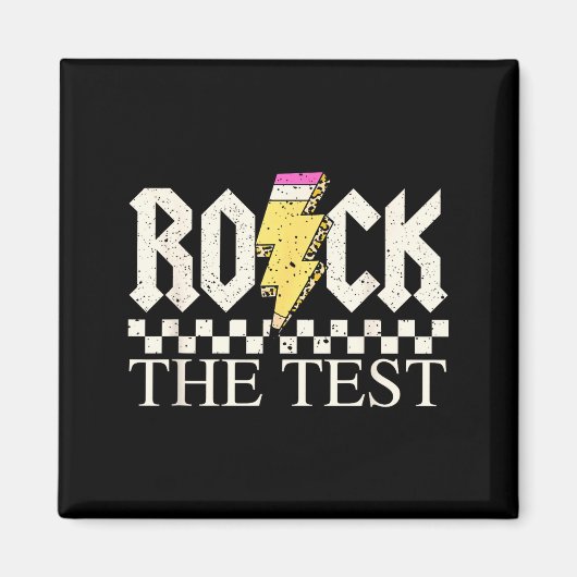 Aimant Jour de test de l'État Staar Rock The Test ABCD En (Devant)