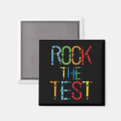 Aimant Jour de test Drôle Enseignant Jour de test Drôle (Recto/Verso)