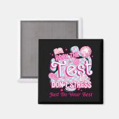 Aimant Jour De Test Rock The Test Motivation Pour Enseign (Recto/Verso)