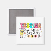 Aimant Jour de test Yall Test Day Enseignant (Recto/Verso)