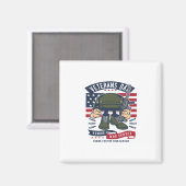 Aimant Jour des anciens combattants (Recto/Verso)