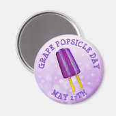 Aimant Jour des Popsicles de raisins 27 mai Funny od Holi (Recto/Verso)