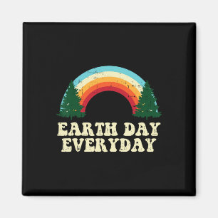 Aimant Jour des terres Arbres de tous les jours Rainbow R