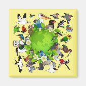 Aimant Jour des terres Birdable (Devant)