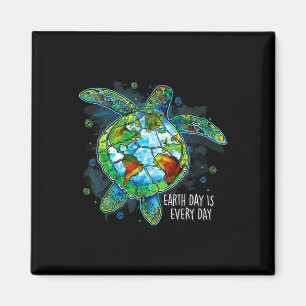 Aimant Jour des terres Est Chaque Jour Drôle Tortue De Me