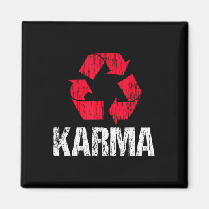 Aimant Jour des terres Karma Recyclage avec symbole de re