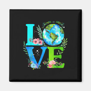 Aimant Jour des terres Love World Anniversaire Eco Sensib