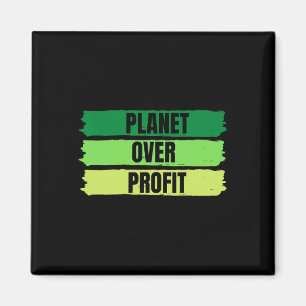 Aimant Jour des terres Planet Over Profit Vintage