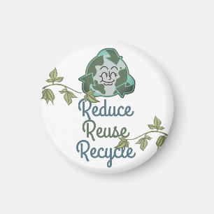 Aimant jour des terres, réduire la réutilisation recycler