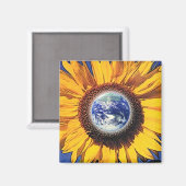 AIMANT JOUR DES TERRES SUNFLOWER PAR GREGORY GALLO (Recto/Verso)