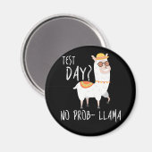 Aimant Jour d'essai No Prob Llama Enseignant Enseignant E (Recto/Verso)