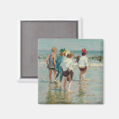 Aimant Jour d'été à Brighton Beach (par E.H. Potthast) (Recto/Verso)
