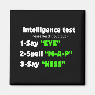Aimant Jour d'intelligence Test Dire Oeil M A P Ness Papa