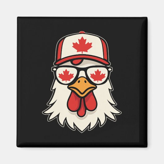 Aimant Jour du Canada Drapeau canadien Feuille d'érable P (Devant)