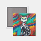 Aimant Jour du chat mort (Recto/Verso)