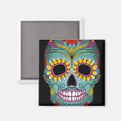 Aimant Jour du crâne de sucre mort (Recto/Verso)