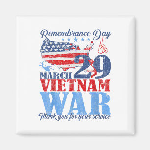 Aimant Jour du Souvenir 29 mars Guerre du Vietnam