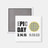 Aimant Jour épique de Pi - E"PI" C Jour Blueberry Lattice (Recto/Verso)