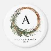 Aimant Jour férié de la couronne de feuillage minimal mod (Devant)