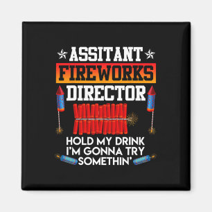 Aimant Jour Istant Fireworks Directeur Usa Party Fan