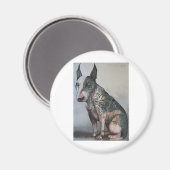 Aimant Jour mexicain de l'abattu taureau terrier (Recto/Verso)