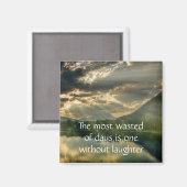 Aimant Jour perdu sans rire Citation Paysage (Recto/Verso)