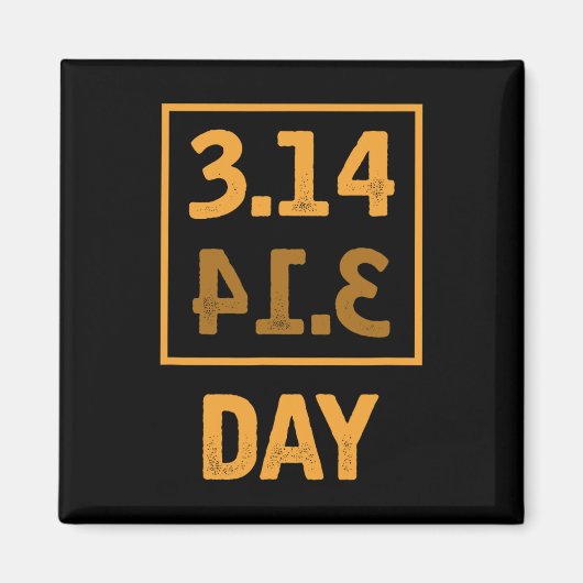 Aimant Jour Pi - 3,14 = Coïncidence À secteurs (Devant)