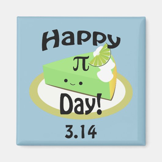 Aimant Jour Pi Joyeux (Devant)