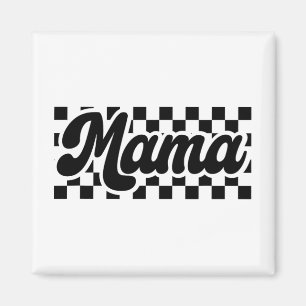 Aimant Jour pour maman Retro Vintages femmes À damiers ma