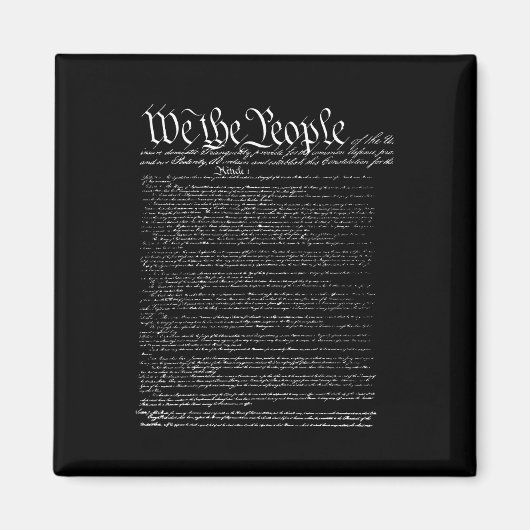 Aimant Jour Préambule De La Constitution Nous Le Peuple (Devant)