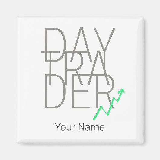 Aimant Jour Trader et Cryptodevises Stock Exchange (Devant)