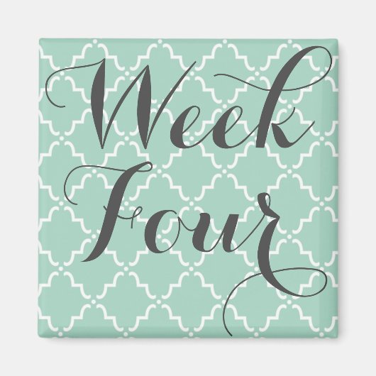 Aimant Journal de la semaine quatre (Devant)