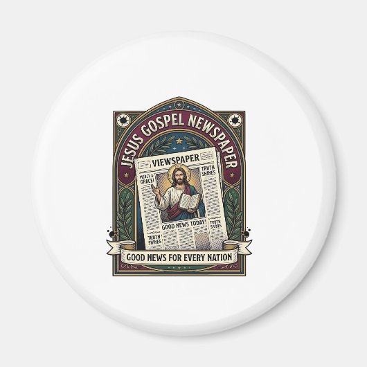 Aimant Journal de l'Évangile de Jésus Journal chrétien F (Devant)