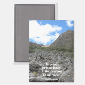 Aimant journal inspirationnel, "Pour grandir. ..." (Recto/Verso)