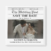 Aimant Journal Mariage Save the Date (Devant)